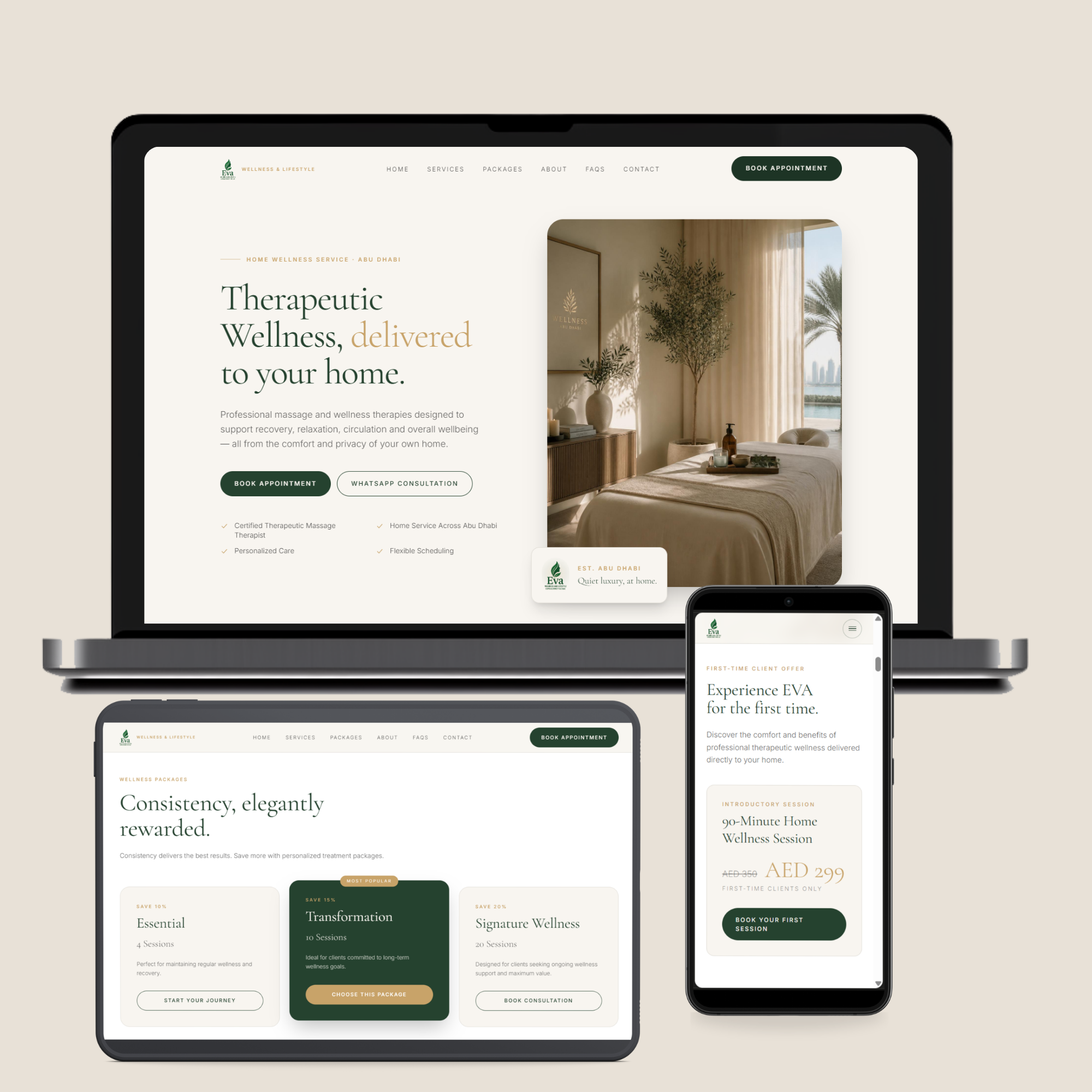 Home Wellness Service Website